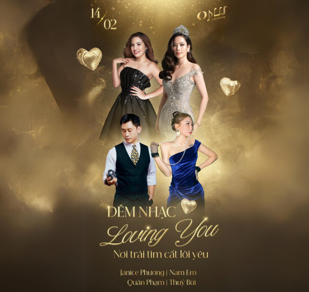 Đêm nhạc Valentine :  NAM EM – THUỶ BÙI – JANICE PHƯƠNG 14/02