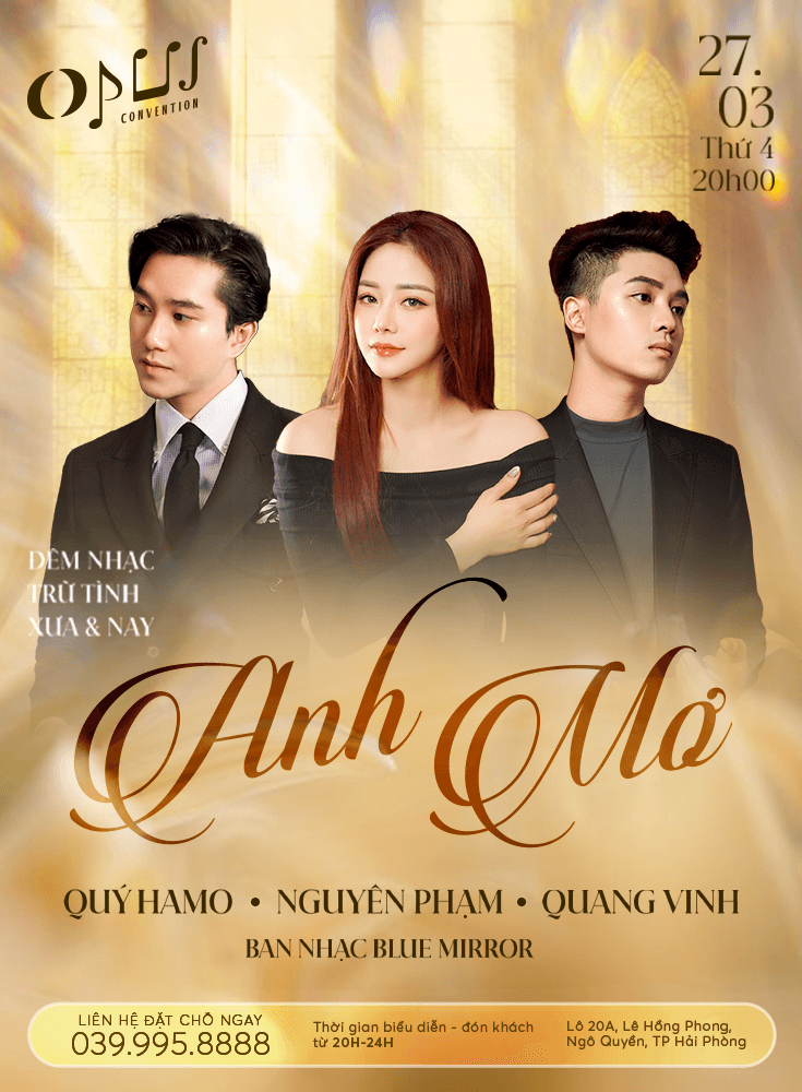Đêm nhạc trữ tình “Anh mơ” 27/03