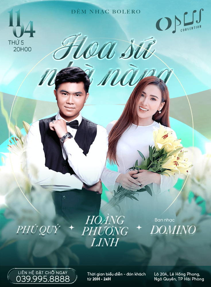 Đêm nhạc Bolero “Hoa sứ nhà nàng” 11/04