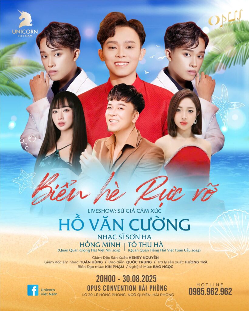 Đêm nhạc Bolero “Biển hè rực rỡ – Hồ Văn Cường | 30.08.2025